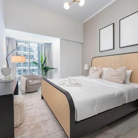 Upscale 2-Bedroom Flat In Dubai Marina Exterior photo